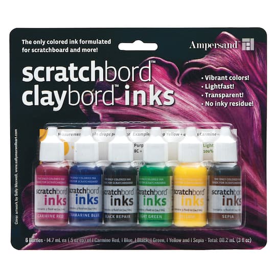 Ampersand&#x2122; Art Claybord&#x2122; &#x26; Scratchbord&#x2122; Ink Set